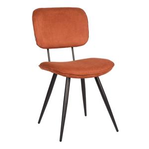 LABEL51 Eetkamerstoelen 2 st Vic 49x60x87 cm roestkleurig