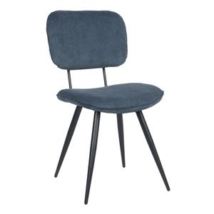 LABEL51 Eetkamerstoelen 2 st Vic 49x60x87 cm blauw