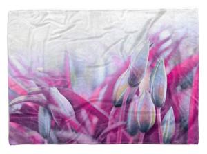 Sinus Art Handtücher »Handtuch Strandhandtuch Saunatuch Kuscheldecke mit Fotomotiv kunstvolle Blumen« (1-St), Handtuch