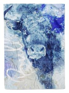 Sinus Art Handtücher »Handtuch Strandhandtuch Saunatuch Kuscheldecke SplashArt Tier Serie Kunstvoll Bull Motiv« (1-St), Handtuch