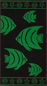 Delindo Lifestyle Strandtuch »Tropical Fische« (1-St), Jacquard-gewebtes Motiv