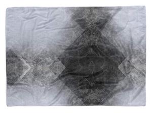 Sinus Art Handtücher »Handtuch Strandhandtuch Saunatuch Kuscheldecke mit Fotomotiv Abstrakt Grau Kunstvoll Geom« (1-St), Handtuch