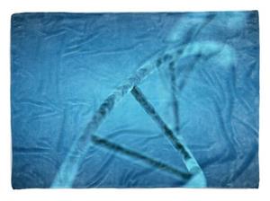 Sinus Art Handtücher »Handtuch Strandhandtuch Saunatuch Kuscheldecke mit Fotomotiv DNA Blau Makro Kunst« (1-St), Handtuch