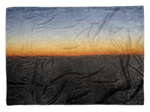 Sinus Art Handtücher »Handtuch Strandhandtuch Saunatuch Kuscheldecke mit Fotomotiv Abstrakt Sonnenuntergang Hor« (1-St), Handtuch