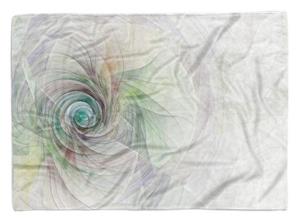 Sinus Art Handtücher »Handtuch Strandhandtuch Saunatuch Kuscheldecke mit Fotomotiv Abstrakt Spiralen Energiewel« (1-St), Handtuch