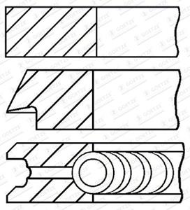 Goetze Engine Kolbenringsatz  08-522600-00