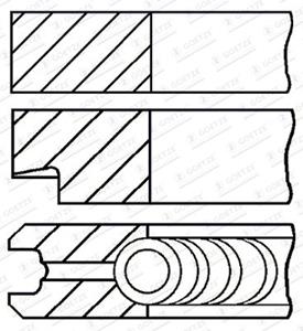 Goetze Engine Kolbenringsatz  08-780607-10