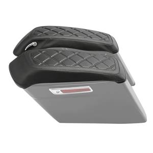 Craftride Abdeckung für Seitenkoffer Deckel Harley Davidson Touring Modelle 14-22 Cover  schwarz