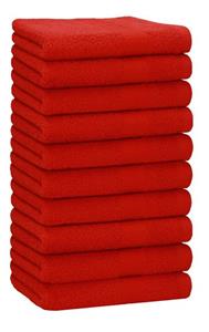 Betz Handtücher »10 Stück Handtücher Premium 100% Baumwolle 50x100 cm rot«