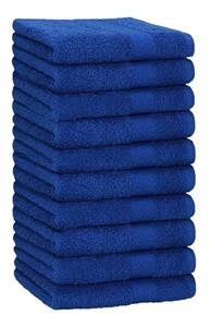 Betz Handtücher »10 Stück Handtücher Premium 100% Baumwolle 50x100 cm royalblau«