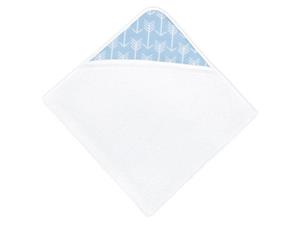 KraftKids Kapuzenhandtuch »weiße Pfeile auf Blau«, 100% Baumwolle, extra dickes und weiches Frottee, eingefasst mit Schrägband