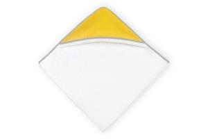 KraftKids Kapuzenhandtuch »weiße Punkte auf Gelb«, 100% Baumwolle, extra dickes und weiches Frottee, eingefasst mit Schrägband
