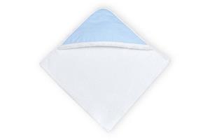 KraftKids Kapuzenhandtuch »weiße Punkte auf Hellblau«, 100% Baumwolle, extra dickes und weiches Frottee, eingefasst mit Schrägband