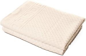 Carenesse Duschtücher »2x Natur 70x140 cm 100% ungebleichte & ungefärbte Baumwolle Towel«, Frotteetuch mit Waffelmuster saugstark & weich Handtuch Badetuch
