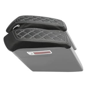 Craftride Abdeckung für Seitenkoffer Deckel Harley Davidson Touring Modelle 14-22 Cover  weiß