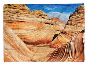 Sinus Art Handtücher »Handtuch Strandhandtuch Saunatuch Kuscheldecke mit Fotomotiv Arizona Berge schöne Muster« (1-St), Handtuch