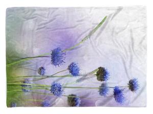 Sinus Art Handtücher »Handtuch Strandhandtuch Saunatuch Kuscheldecke mit Fotomotiv Feldblumen Wildblu« (1-St), Handtuch