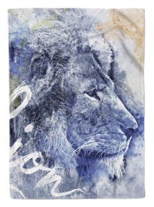 Sinus Art Handtücher »Handtuch Strandhandtuch Saunatuch Kuscheldecke SplashArt Tier Serie Kunstvoll Lion III Mo« (1-St), Handtuch