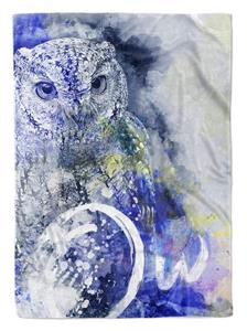 Sinus Art Handtücher »Handtuch Strandhandtuch Saunatuch Kuscheldecke SplashArt Tier Serie Kunstvoll Owl Motiv« (1-St), Handtuch