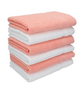 Betz Handtücher »6 Stück Handtücher Palermo 100% Baumwolle Handtuch Set Farbe weiß und apricot«