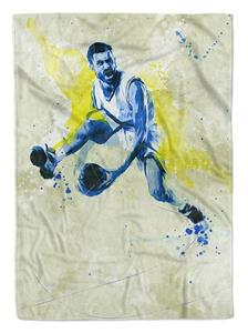 Sinus Art Handtücher »SplashArt Sport Handtuch Strandhandtuch Saunatuch Kuscheldecke Kunstvoll Basketball III S« (1-St), Handtuch