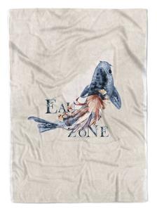 Sinus Art Handtücher »Handtuch Strandhandtuch Saunatuch Kuscheldecke Kunstvoll Ozean Koi Zuchtkarpfen Japan« (1-St), Handtuch