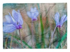 Sinus Art Handtücher »Handtuch Strandhandtuch Saunatuch Kuscheldecke mit Fotomotiv Wildblumen Sommer« (1-St), Handtuch