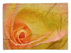 Sinus Art Handtücher »Handtuch Strandhandtuch Saunatuch Kuscheldecke mit Fotomotiv Fotokunst Blume Bl« (1-St), Handtuch