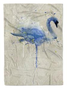 Sinus Art Handtücher »Handtuch Strandhandtuch Saunatuch Kuscheldecke SplashArt Tier Serie Kunstvoll Swan Aqua M« (1-St), Handtuch