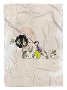 Sinus Art Handtücher »Handtuch Strandhandtuch Saunatuch Kuscheldecke Kolibri kleiner Vogel Kunstvoll Einzigartig Schö« (1-St), Handtuch