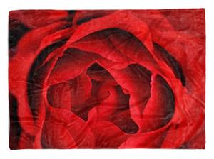 Sinus Art Handtücher »Handtuch Strandhandtuch Saunatuch Kuscheldecke mit Fotomotiv Rote Blüte Blume N« (1-St), Handtuch