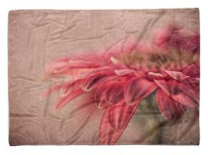 Sinus Art Handtücher »Handtuch Strandhandtuch Saunatuch Kuscheldecke mit Fotomotiv Rote Blume Blüte N« (1-St), Handtuch