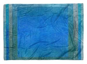 Sinus Art Handtücher »Handtuch Strandhandtuch Saunatuch Kuscheldecke mit Fotomotiv Blau Abstrakt Streifen« (1-St), Handtuch