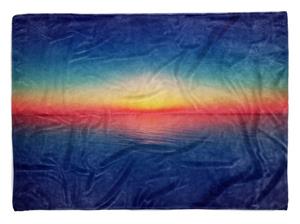 Sinus Art Handtücher »Handtuch Strandhandtuch Saunatuch Kuscheldecke mit Fotomotiv Horizont Abstrakt Meer« (1-St), Handtuch