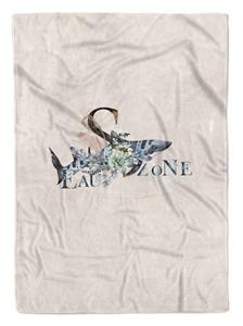 Sinus Art Handtücher »Handtuch Strandhandtuch Saunatuch Kuscheldecke Kunstvoll Ozean Tigerhai Blumen Motiv« (1-St), Handtuch