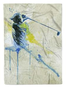 Sinus Art Handtücher »SplashArt Sport Handtuch Strandhandtuch Saunatuch Kuscheldecke Kunstvoll Golf Sporthandtu« (1-St), Handtuch