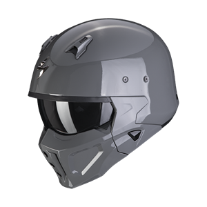 Scorpion Covert-X Solid Cement Grey Jet Helmet
