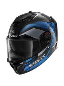 Shark Spartan GT Pro Ritmo Carbon Carbon Blue Chrom DBU Full Face Helmet
