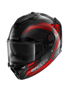 Shark Spartan GT Pro Ritmo Carbon Carbon Red Chrom DRU Full Face Helmet