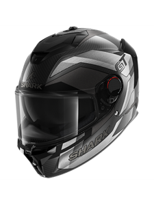 Shark Spartan GT Pro Ritmo Carbon Mat Carbon Silver Chrom DSU Full Face Helmet