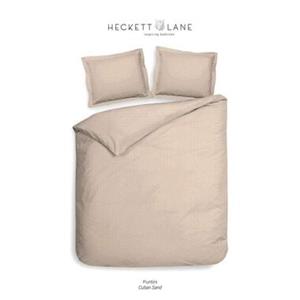 Heckett & Lane dekbedovertrek Uni Puntini - beige - 140x220 cm