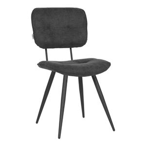 LABEL51 Eetkamerstoelen 2 st Lux 49x60x87 cm antracietkleurig