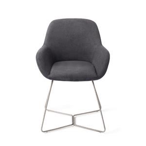 Jesper Home Eetkamerstoel Kushi Beehive Steel - Black-Out