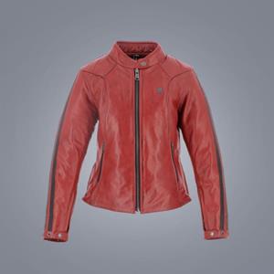 Helstons Victoria Leather Rag Red Jacket