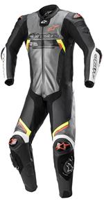 Alpinestars Missile V2 Ignition Leather Suit 1 Pc Metal Gray Black Yellow Red Fl