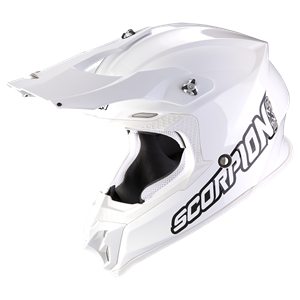 Scorpion Vx-16 Evo Air Solid White-White Offroad Helmet