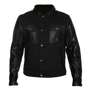Helstons Kansas Aramide Leather Black Black Jacket