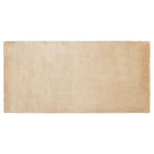 BELIANI Vloerkleed viscose 80 x 150 cm zand beige GESI II