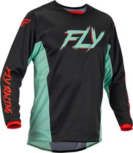 FLY Racing MX Jersey Kinetic S.E. Rave Black Mint Red