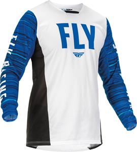 FLY Racing Kinetic Wave Jersey White Blue